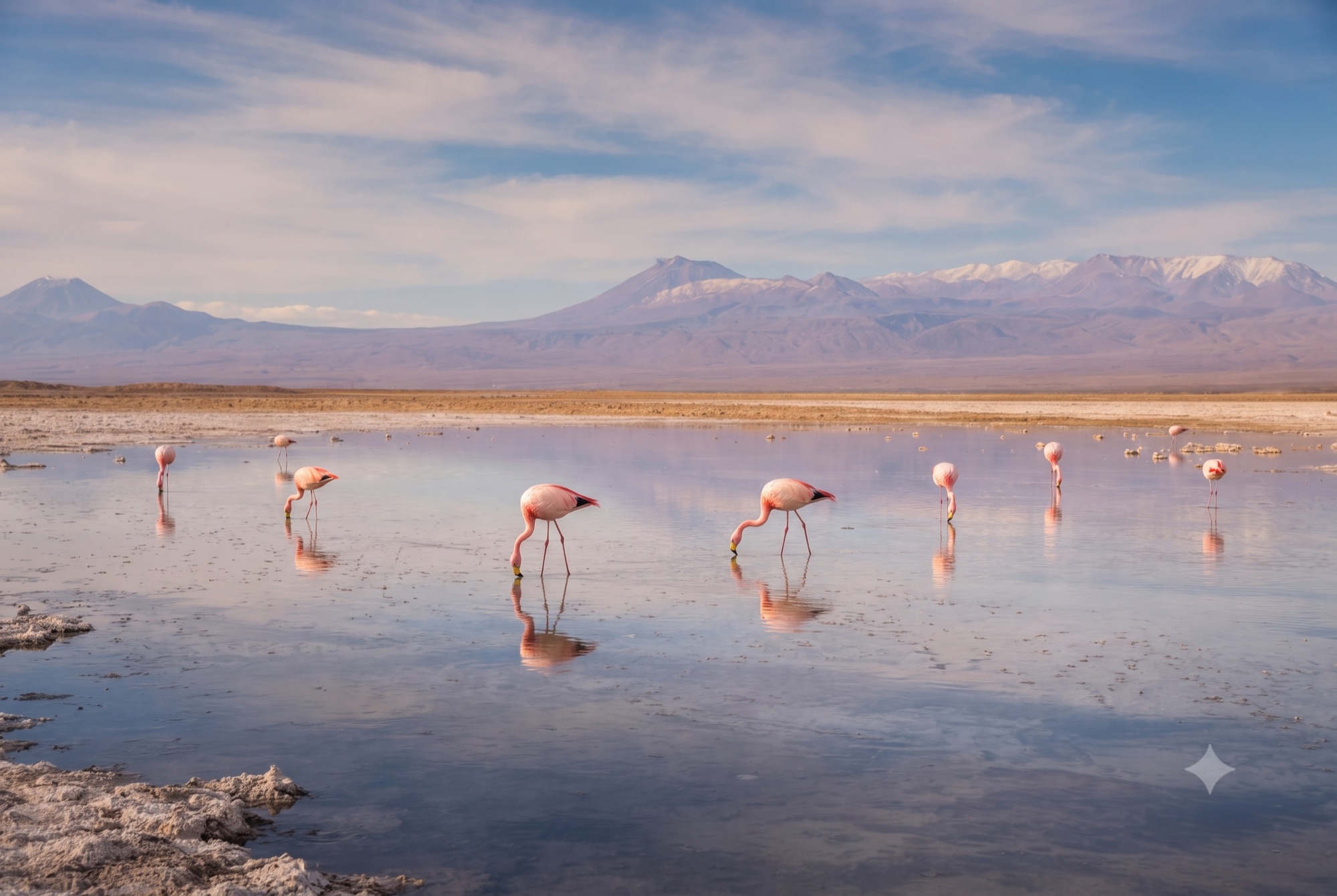 Flamingos na Laguna Chaxa